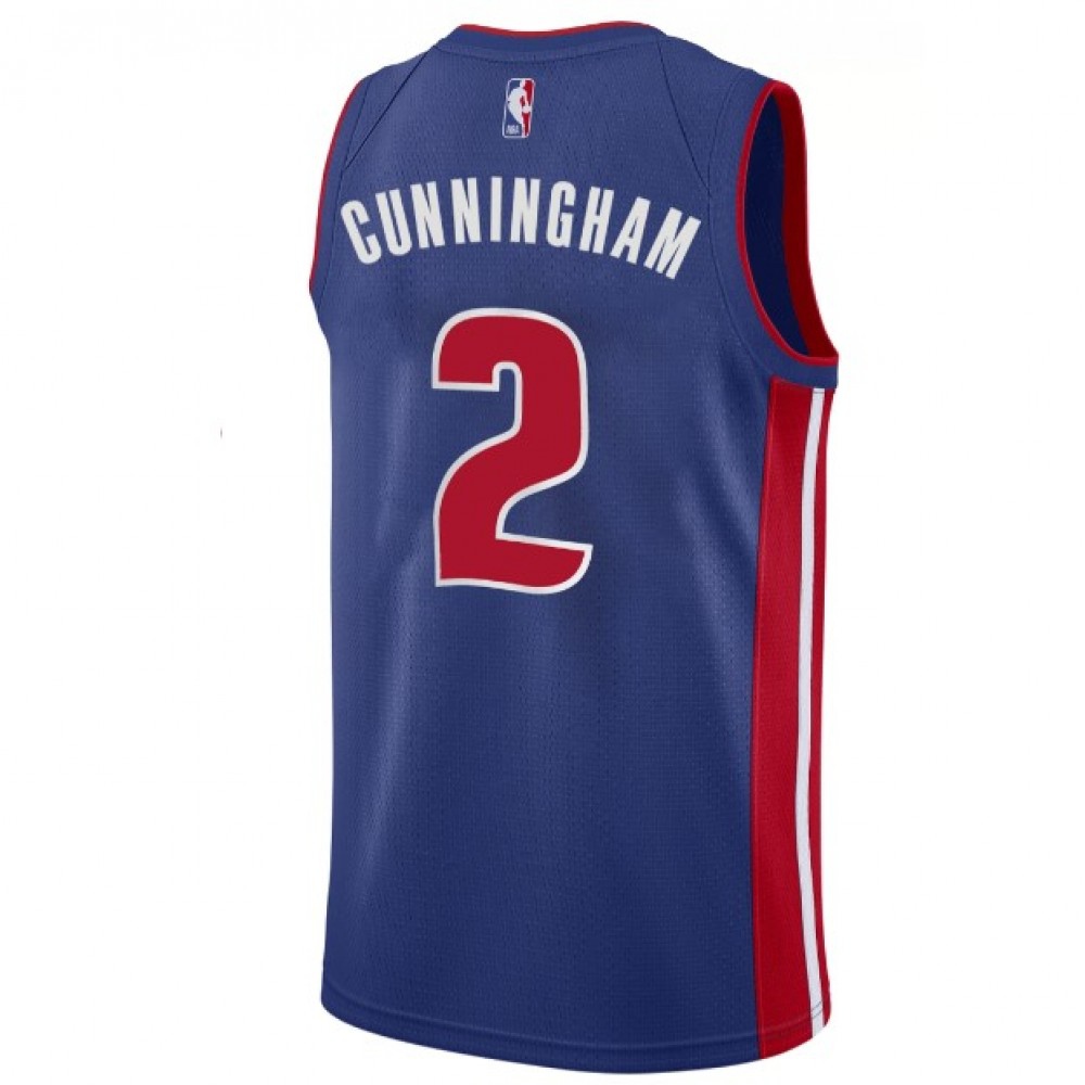 Men's Detroit Pistons Cade Cunningham #2 Blue 2021 Swingman Jersey - Icon Edition-Pro Kit Vault | Brand New 26/27 Sports Jerseys